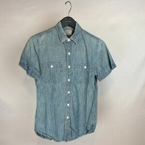 J.crew SS Chambray Utility Shirt, XS
